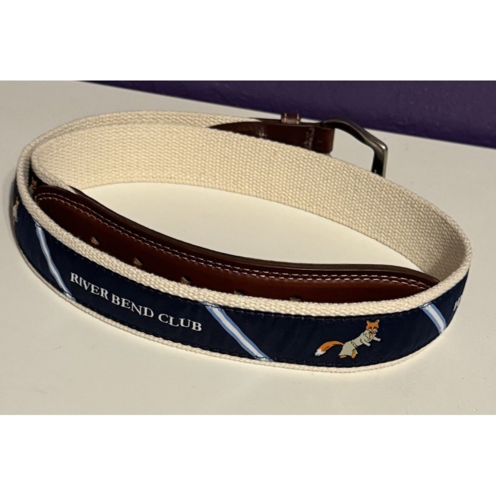 River Bend Golf Club Belt 36 USA Made YRI Rare